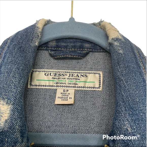 Guess Dillon Embroidered Flags Jacket Size Small - Picture 3 of 8